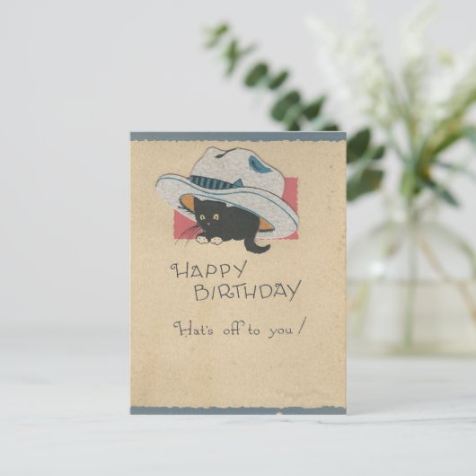  "Pet van u af"-dag Briefkaart (Staand voorkant)