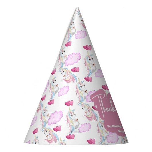 Pet van Unicorn Party Feesthoedjes (Links)