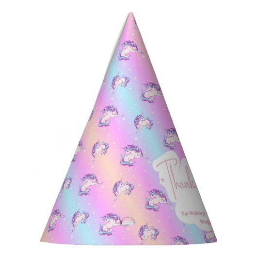 Pet van Unicorn Party Feesthoedjes (Links)