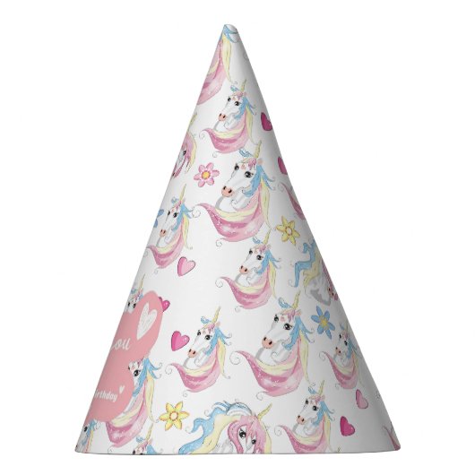Pet van Unicorn Party Feesthoedjes (Rechts)