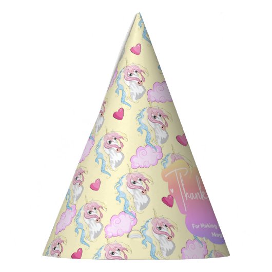 Pet van Unicorn Party Feesthoedjes (Links)