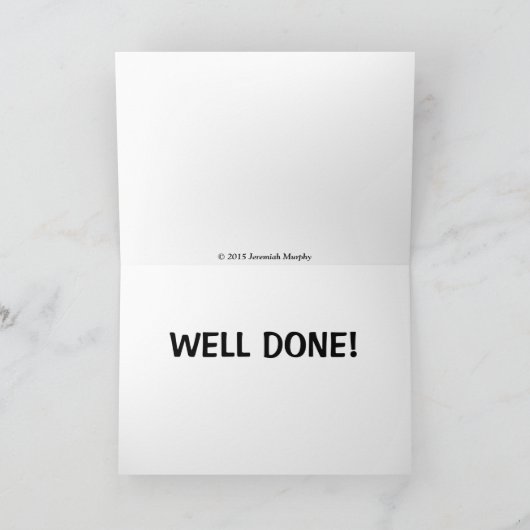 Pet van uw Hard Werk Kaart (Binnen)