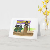 Pet van uw Hard Werk Kaart (Gele Bloem)