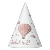 Pet van Waterverf Hot Air-ballonpartij Feesthoedjes (Links)