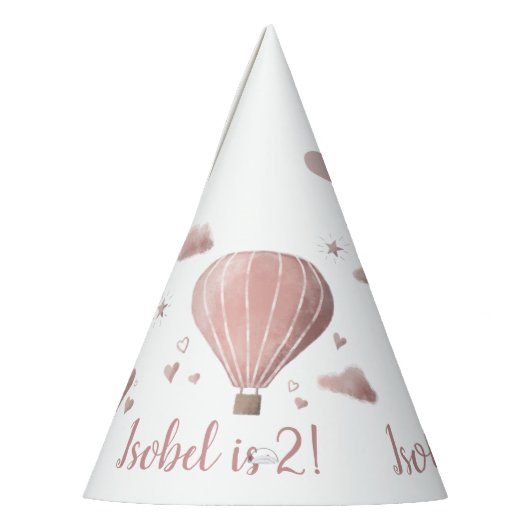 Pet van Waterverf Hot Air-ballonpartij Feesthoedjes (Links)