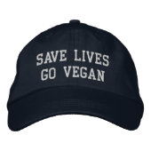 Pet Vegan Baseball (witte tekst) (Voorkant)