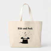 Pet verbergen en bekijken Grote Canvas tas (Voorkant)