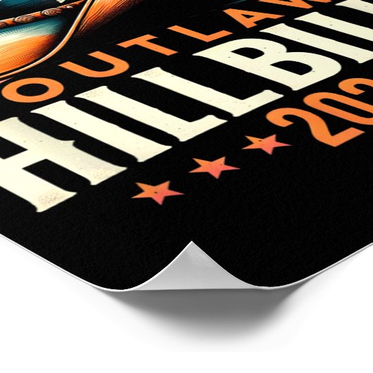 Pet Verkiezingsdag  Outlaw Hillbilly 2024 Poster (Hoek)