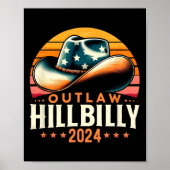 Pet Verkiezingsdag  Outlaw Hillbilly 2024 Poster (Voorkant)