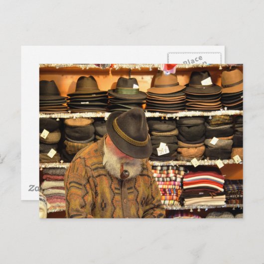 Pet verkoper briefkaart (Voorkant / Achterkant)