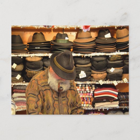 Pet verkoper briefkaart (Voorkant)