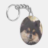 Pet Verlies Aangepaste foto Sympathie Gift Rainbow Sleutelhanger (Voorkant Links)