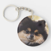 Pet Verlies Aangepaste foto Sympathie Gift Rainbow Sleutelhanger (Voorkant)