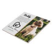 Pet verliest foto-Memorial in liefhebbende Memory Tegeltje (Zijkant)