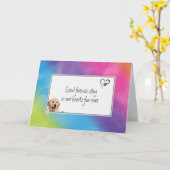 Pet verliest sympathie Regenboogretroflector Kaart (Gele Bloem)