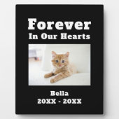 Pet verliest sympathieherdenking in ons hart fotoplaat (Voorkant)