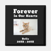 Pet verliest sympathieherdenking in ons hart magneet (Voorkant)