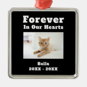 Pet verliest sympathieherdenking in ons hart metalen ornament (Voorkant)