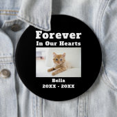 Pet verliest sympathieherdenking in ons hart ronde button 6,0 cm (In situ)