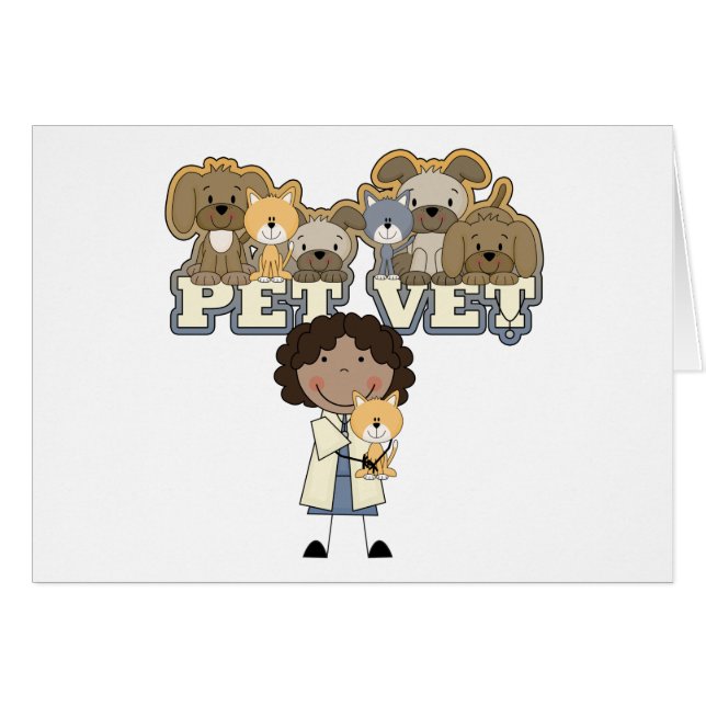 Pet Vet AA Vrouw Tshirts en cadeaus (Voorkant Horizontaal)