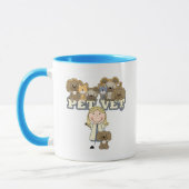 Pet Vet Blond Vrouw Tshirts en cadeaus Mok (Links)