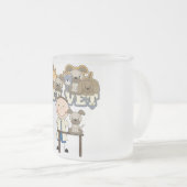 Pet Vet White Male T-shirts en cadeautjes Matglas Koffiemok (Voorkant rechts)