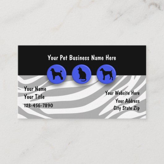 Pet-Visitekaartjes Visitekaartje (Voorkant)