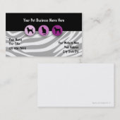 Pet-Visitekaartjes Visitekaartje (Voorkant / Achterkant)