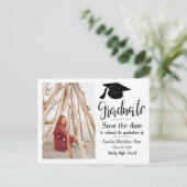 Pet voor afstudeerfeest | De datumfoto opslaan Briefkaart (Staand voorkant)