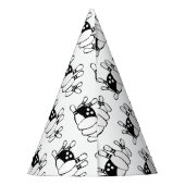 Pet voor Bowling Ball en Pins Paper Feesthoedjes (Achterkant)