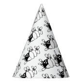 Pet voor Bowling Ball en Pins Paper Feesthoedjes (Links)