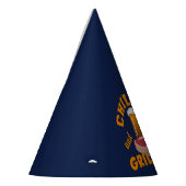 Pet voor chilling en grilling BBQ-partij Feesthoedjes (Links)