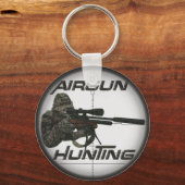 Pet voor de jacht op logo sleutelhanger (Voorkant)
