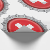 Pet voor de vlag van Zwitserland Cadeaupapier (Hoek)