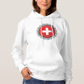 Pet voor de vlag van Zwitserland Hoodie (Voorkant)
