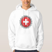 Pet voor de vlag van Zwitserland Hoodie (Voorkant)