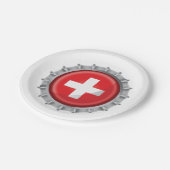 Pet voor de vlag van Zwitserland Papieren Bordje (Gekanteld)