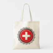 Pet voor de vlag van Zwitserland Tote Bag (Achterkant)