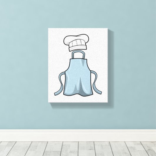 Pet voor het koken en koken canvas afdruk (Insitu (Houten vloer))