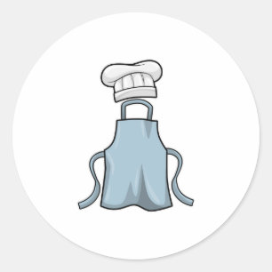 Pet voor het koken en koken ronde sticker