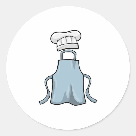 Pet voor het koken en koken ronde sticker (Voorkant)