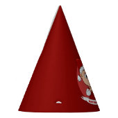 Pet voor kerstfeest met baby cartoon feesthoedjes (Links)