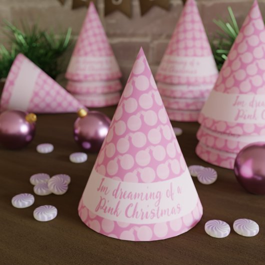 Pet voor kerstfeestdag in roze kerst feesthoedjes