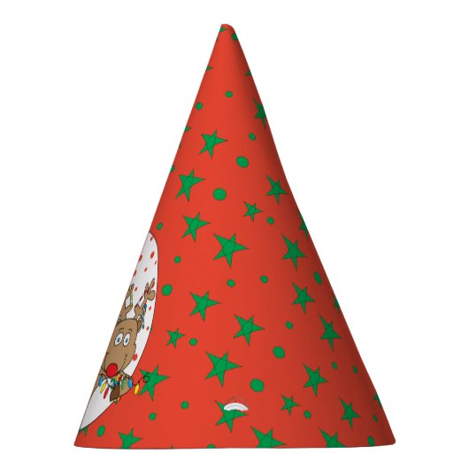 Pet voor kerstfeestdagen "rendieren" feesthoedjes (Rechts)