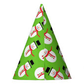 Pet voor kerstfeestdagen/Snowmen Feesthoedjes (Achterkant)