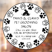 Pet voor kleuromslag van poetsen aanpassen raamsticker (Vel 2)