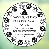 Pet voor kleuromslag van poetsen aanpassen raamsticker (Vel 3)