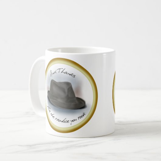 Pet voor Leonard 2 Koffiemok (Voorkant links)