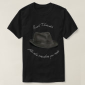 Pet voor Leonard Cohen en Bedankt T-shirt (Design voorkant)