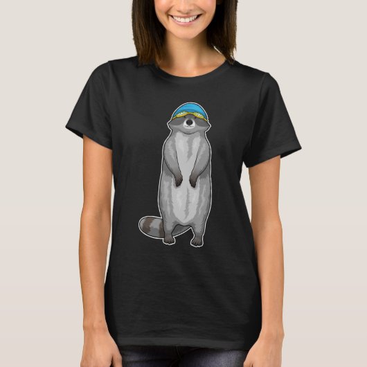Pet voor racezwemzwemmen t-shirt (Voorkant)